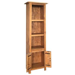 Bad Hochschrank 246036 Braun - Massivholz - Holzart/Dekor - 48 x 170 x 32 cm