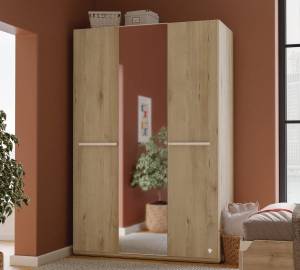 Armoire Duo Marron - Bois manufacturé - 135 x 204 x 61 cm