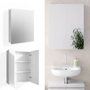 Armoire de toilette Freddy blanc Blanc brillant