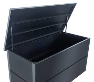 Auflagenbox Abilene Schwarz - Metall - 165 x 69 x 85 cm