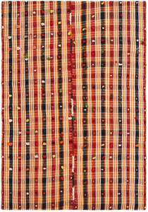 Tapis Jajim CXXII Rouge - Textile - 134 x 1 x 193 cm