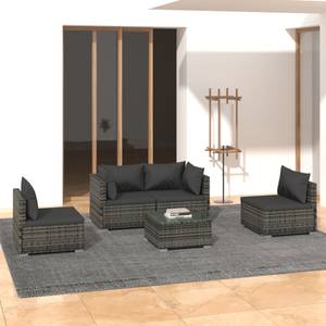 Salon de jardin (lot de 5) 3013635-6 Anthracite - Gris