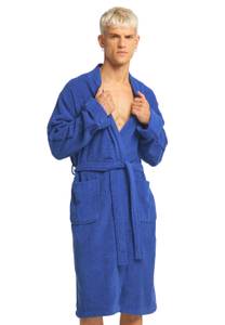 Herren-Bademantel Vito XL Blau