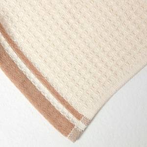 Waffelpiqué-Geschirrtücher Beige - Textil - 40 x 1 x 60 cm