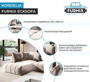 Ecksofa Kordelia Beige