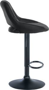 Tabouret de bar Milet Lot de 2 Noir