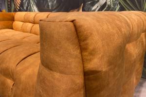 Sofa ROSARIO Velvet Gold - Breite: 207 cm