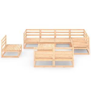 Garten-Lounge-Set (9-teilig) 3009798-1 Braun - Holz