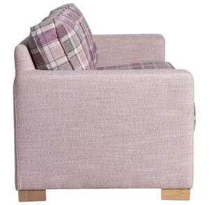 Nebraska Sofa 3-Sitzer Pink - Kunststoff - Textil - Holz teilmassiv - 223 x 88 x 87 cm