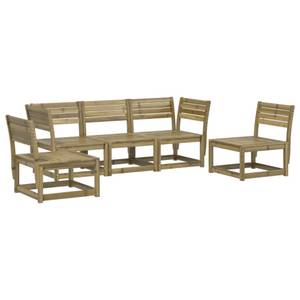 Gartensitzgruppe K2264(5-tlg) Braun - Massivholz - 78 x 73 x 64 cm