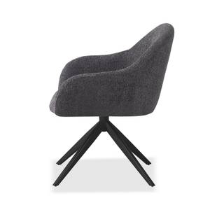 Fauteuil de salon LENA Anthracite