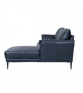 3-Sitzer Ecksofa Soul Schwarz Ecke davorstehend rechts