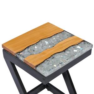 Beistelltisch 281649 Glas - Massivholz - Holzart/Dekor - 30 x 50 x 30 cm