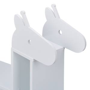 Meuble enfants girafe Blanc - Bois manufacturé - 53 x 70 x 20 cm