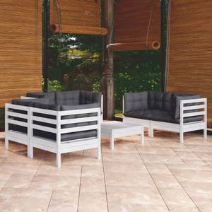 Garten-Lounge-Set Weiß