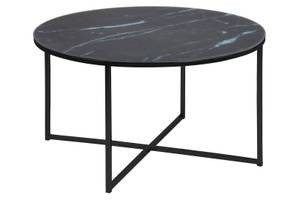 Couchtisch Katori III Glas / Metall - Schwarz