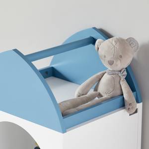 Etagère pour enfants KMB87-W Bleu - Blanc - Bois manufacturé - 61 x 120 x 32 cm