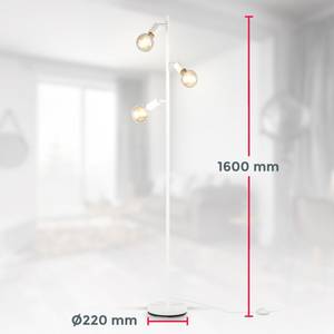Stehlampe Weiß Metall kaufen E27-Fassung | home24 3x