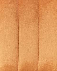 Barhocker SANILAC 2er Set Schwarz - Orange - Textil
