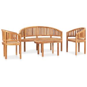 Garten-Lounge-Set Braun - Holzart/Dekor - Holz teilmassiv - 50 x 45 x 90 cm