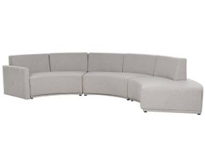 Ecksofa BOLEN Schwarz - Grau - Naturfaser - 413 x 80 x 116 cm