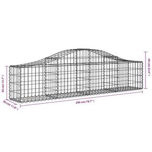 Panier de gabion 3017642-1 200 x 60 cm