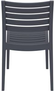 Chaises de jardin Ares Lot de 2 Gris lava