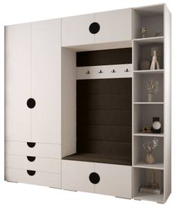 Garderobe Inova 4 Z10 Schwarz - Braun - Weiß - Schwarz