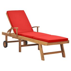 Chaise longue Rouge - Nombre de pièces dans le lot : 1