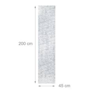 5 x Klebefolie Möbel Marmoroptik Grau - Weiß - Kunststoff - 45 x 1 x 200 cm
