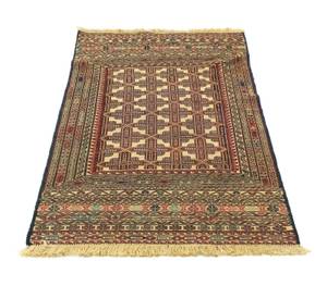 Kelim Afghan - 137x87cm Beige - Naturfaser - 87 x 1 x 137 cm