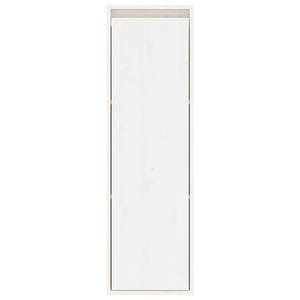 Hängeschrank aus massivem Kiefernholz Weiß - Holzwerkstoff - 30 x 100 x 30 cm