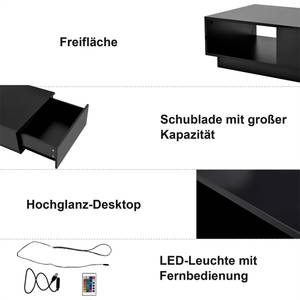 Couchtisch Regular Ⅱ Schwarz - Holzwerkstoff - Holz teilmassiv - 55 x 32 x 95 cm