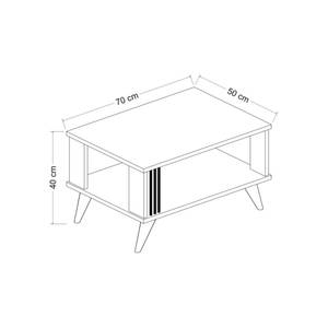 Table basse Århus rectangulaire Anthracite