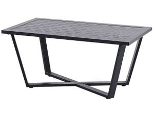 Sitzgruppe DELIA 4-tlg Schwarz - Braun - Grau - Metall - 128 x 70 x 79 cm