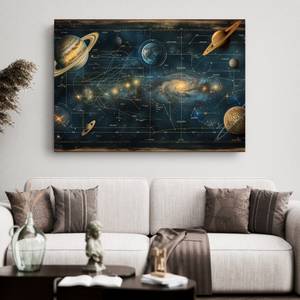 Bild Retro Planet XIX 90 x 60 cm