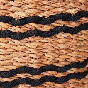 Aufbewahrungskorb aus Seegras Schwarz - Braun - Naturfaser - Rattan - 35 x 35 x 35 cm