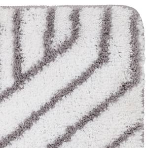 Tapis de bain 50x80cm Blanc - Textile - 50 x 2 x 80 cm