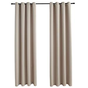 Vorhang (2er Set) 299291 Beige - Höhe: 175 cm