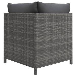 Salon de jardin (lot de 10) 3009676-2 Gris - Métal - Polyrotin - 60 x 60 x 60 cm