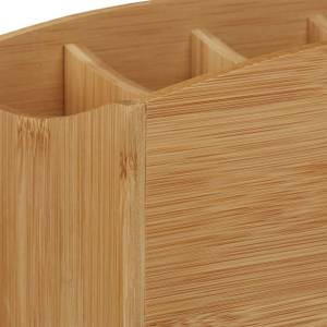 Schreibtischorganizer Bambus 4 Fächer Braun - Bambus - Holzwerkstoff - 26 x 12 x 13 cm