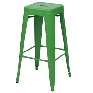 Tabouret de bar A73 métal empilable Vert