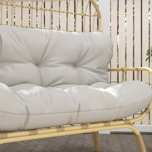 Gartensofa 860-323V00LG Grau - Polyrattan - 72 x 126 x 126 cm