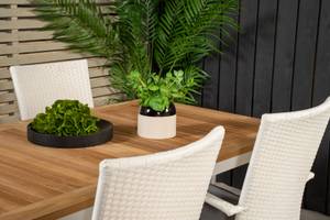 Gartenmöbel-Set Panama Weiß - Rattan - 90 x 76 x 160 cm