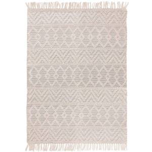 Tapis à franges pure laine SAGRA Gris - 160 x 230 cm