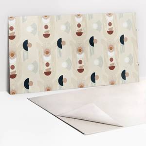 Selbstklebendes Wandpaneel Boho Beige - Kunststoff - 100 x 50 x 50 cm