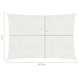 Voiles d'ombrage 3016419-3 Blanc - 450 x 200 cm