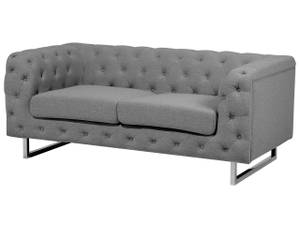 2-Sitzer Sofa VISSLAND Grau - Hellgrau - Silber