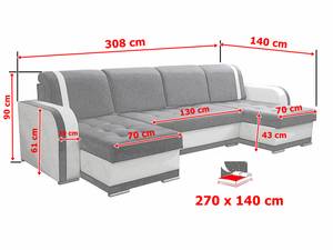 Ecksofa CANYON U Weiß