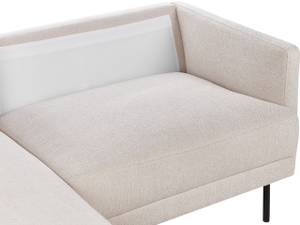 Ecksofa BREDA Beige - Schwarz - Creme